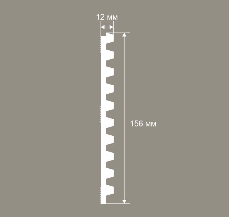 Панель RP022, 156х12, 2800мм, Экополимер/12